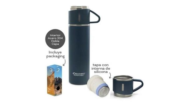 Botella Termica DISCOVERY ADVENTURES 11407-B Azul 11408-b