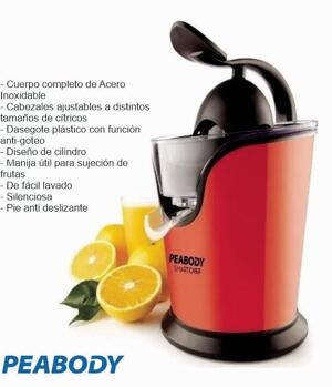 Exprimidor de citricos PEABODY Rojo PE-EC402R