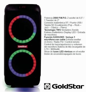 Sistema de audio GOLDSTAR GLD-603