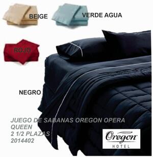 Juego de Sabanas OPERA 180 Hilos QUEEN – 2 1/2 plazas 220x260cm Cod 2014402 – Linea Hogar