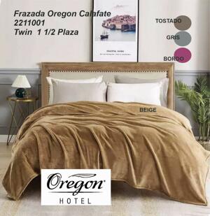 Frazada Oregon 100% Fibra Acrilica Calafate TWIN 1 1/2 plazas 150x240cm  (2211001)