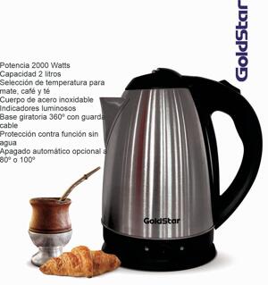 Pava electrica GOLDSTAR mate/café GLD-2L