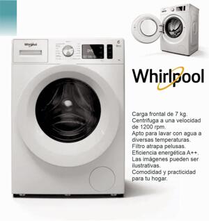 Lavarropas carga frontal WIHIRLPOOL 7kg blanco WNQ70ABDNA