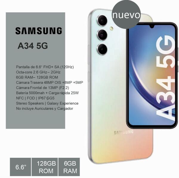 Samsung Galaxy A34 5G 128gb SM-A346MZKBARO