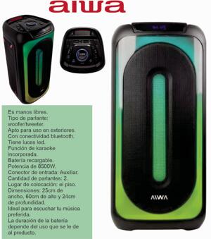 Torre AIWA BLUETOOTH AW-T2202 2X8W 8500W