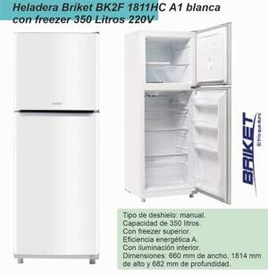 Heladera con freezer BRIKET BK2F 1811HC Blanca HC A1