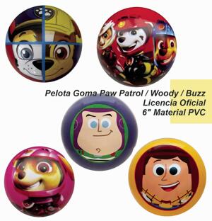 Pelota de Goma 6» Licencia Oficial Varios Modelos Disney