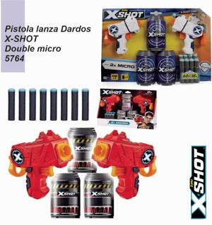 Pistola lanza dardos X-SHOT double micro 5764 / 01160