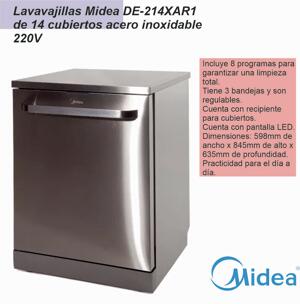 Lavavajillas  MIDEA 14 sets inox DE-214XAR1