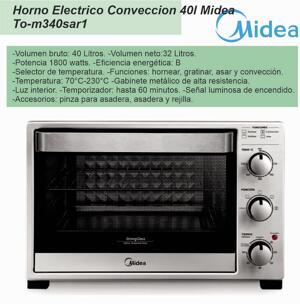 Horno grill MIDEA 40Lts TO-M340SAR1