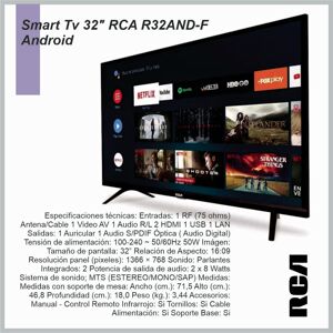 Smart Tv 32» RCA R32AND-F ANDROID