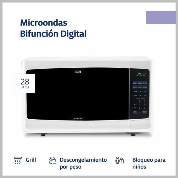 Microondas BGH Q. CHEFF B228DB9 Grill