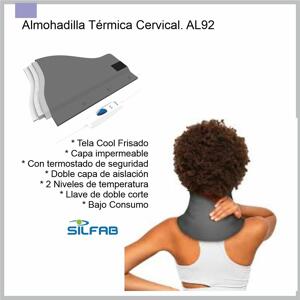 Almohadilla Termica con funda desmontable CERVICAL SILFAB AL92-GR