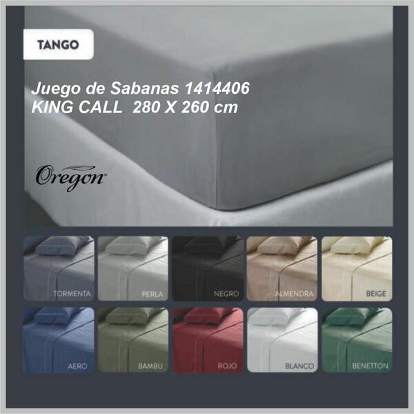 Juego de Sabanas OREGON Tango King Call 160 hilos cod.1414406 - Linea Hogar