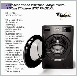 Lavasecarropas WHIRLPOOL 9,5/6kg WNC95ASDNA