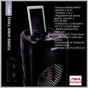 Torre AIWA AW-T2042 PMPO bluetooth 6000W