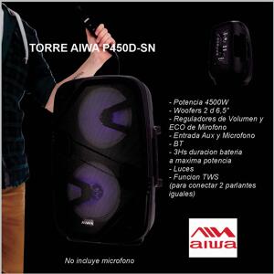 Torre AIWA AW-P450D-SN bluetooth 45000W