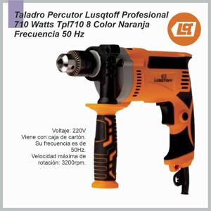 Taladro LUSQTOFF percutor 710w 0-300 r/min 220v-51 TPL710-8