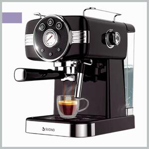 Cafetera Expresso SUONO vintage 1.5lts 20BA negra HOG0156