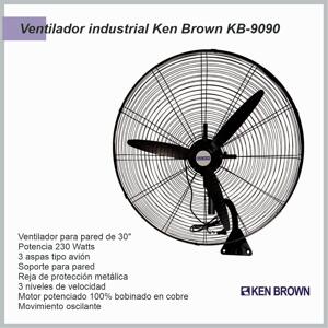 Ventilador Pared 30′ Industrial KEN BROWN KB-9090