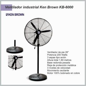 Ventilador Pie KEN BROWN 26′ INDUSTRIAL KB-6000