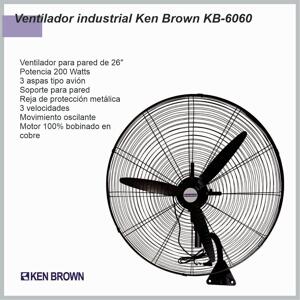 Ventilador Pared KEN BROWN 26′ INDUSTRIAL KB-6060