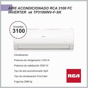 Aire Acondicionado  inverter RCA 3100FC SK TP3100INV-F-SK