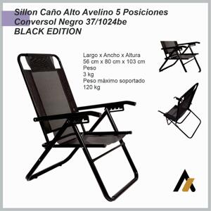 Sillon Alto 5P coversol black edition 37/1024be