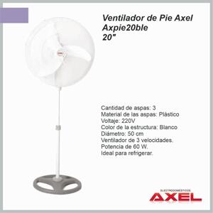 Ventilador Axel de Pie  20» Económico AXPIE20BLE