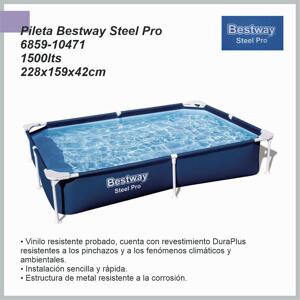 Pileta STEEL PRO 1500 L/2 BESTWAY 6859-10471