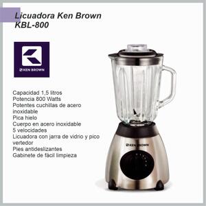 Licuadora KEN BROWN de acero KBL-800 vaso de vidrio