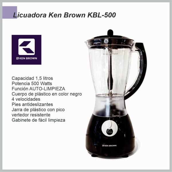 Licuadora Plástica KEN BROWN KBL-500