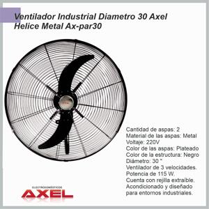 Ventilador de Pared 30» AX-PAR30 Axel