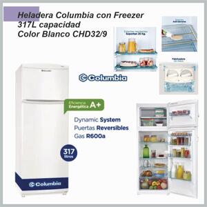 Heladera con Freezer 317L COLUMBIA CHD32/9