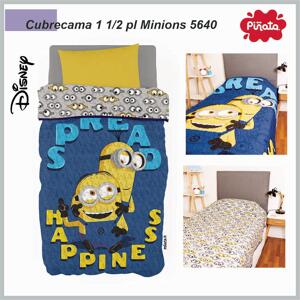 Cubrecama PIÑATA ultrasonic 1 1/2 plaza Minions 5640