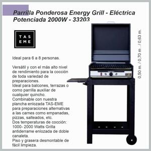 Parrilla Ponderosa Energy grill Max cc 2000W – 33203