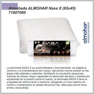 Almohada ALMOHAR Nasa X (65×45) 71807060