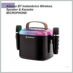 Altavoz BT Inalambrico KARAOKE SUONO 2 microfonos