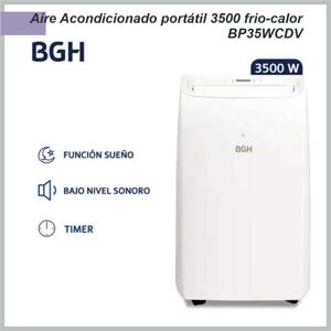 Aire acondicionado BGH portatil 3500 frio calor  BP35WCDV