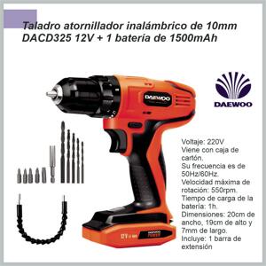 taladro Inalambrico DAEWOO DACD325