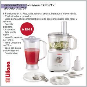 Multiprocesadora LILIANA Experty c/ jarra lic. 2lts 700w AAM730