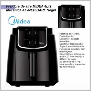 Freidora de aire MIDEA 4Lts  Mecánica AF-M140BAR1 Negra