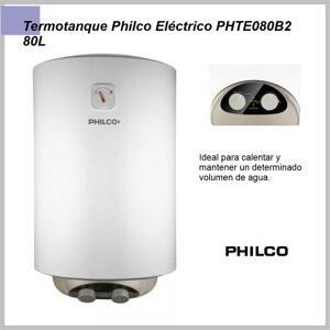 Termotanque Elèctrico PHILCO 1500W 80lts PHTE080B2 Carga Inferior