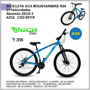 Bicicleta GCA Mountainbike R29 21 velocidades aluminio Zeus 3 azul 80119