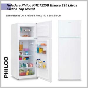 Heladera PHILCO ciclica Top Mount blanca PHCT225B
