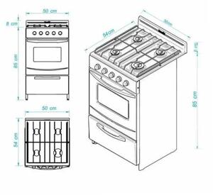 Cocina ESCORIAL Candor S2 GN Blanca
