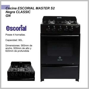 Cocina ESCORIAL Master  S2 Classic Negra GN