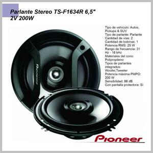 Parlante PIONEER TS-F1634R 6,5» 2V 200w
